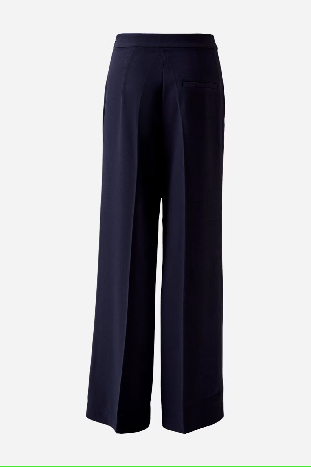 navy trousers back wide leg