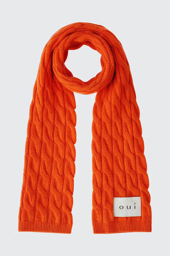 Cable knitscarf - extra long