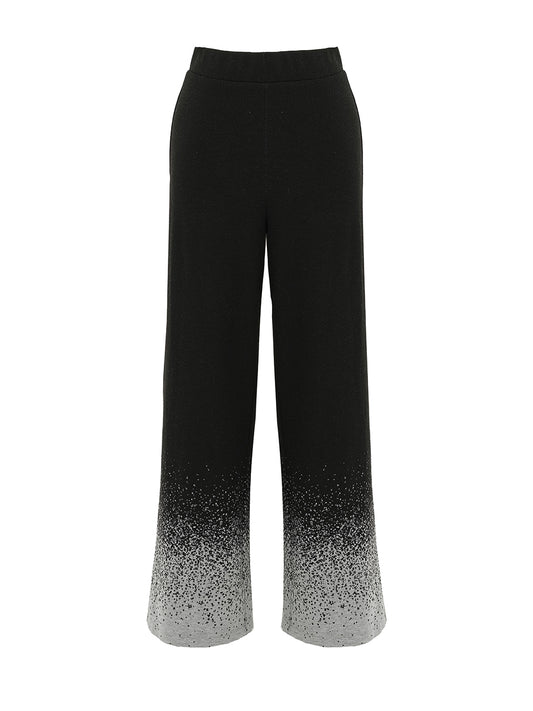 Ombre Effect Wide Leg Trousers