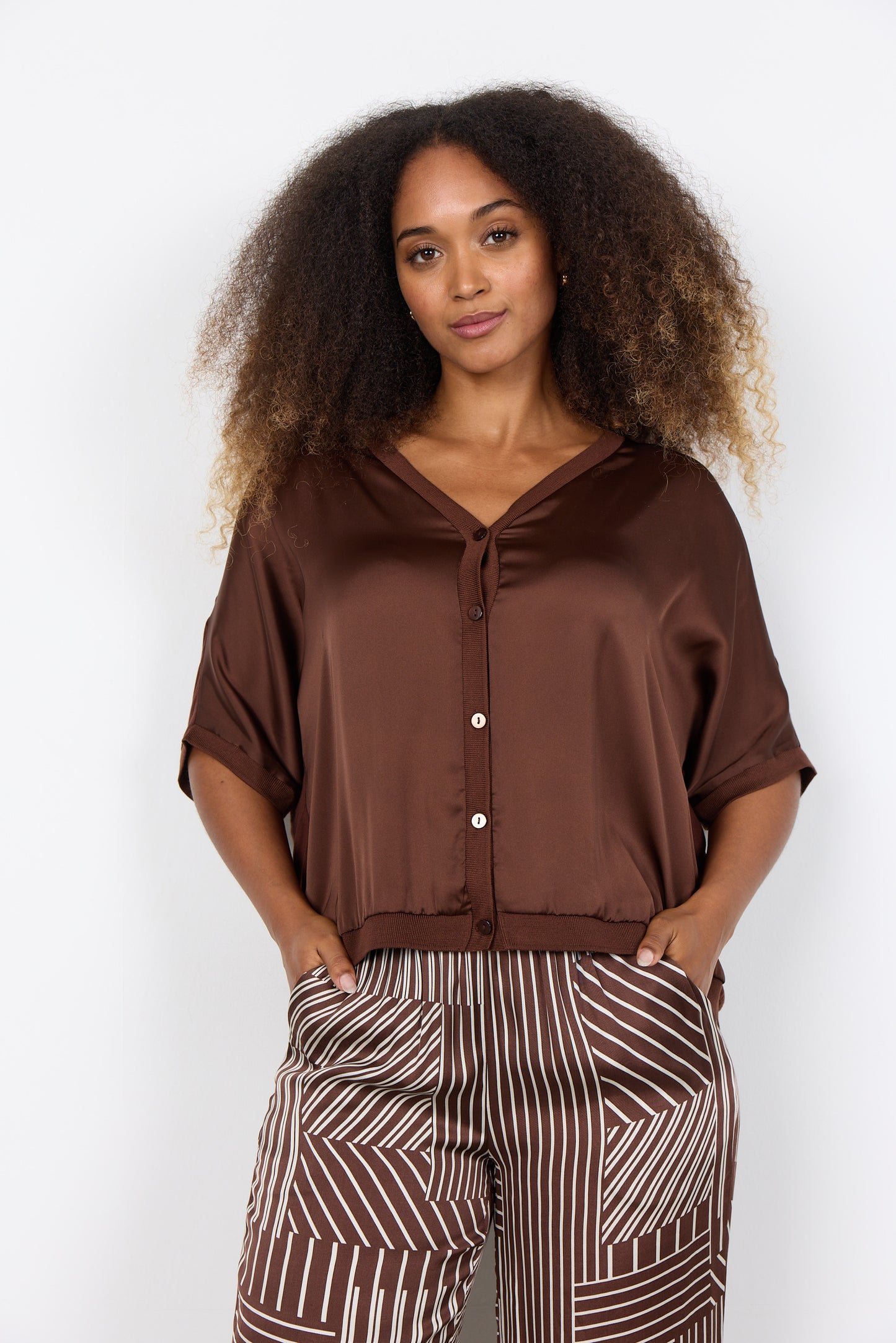 SC-THILDE 51 Brown Blouse