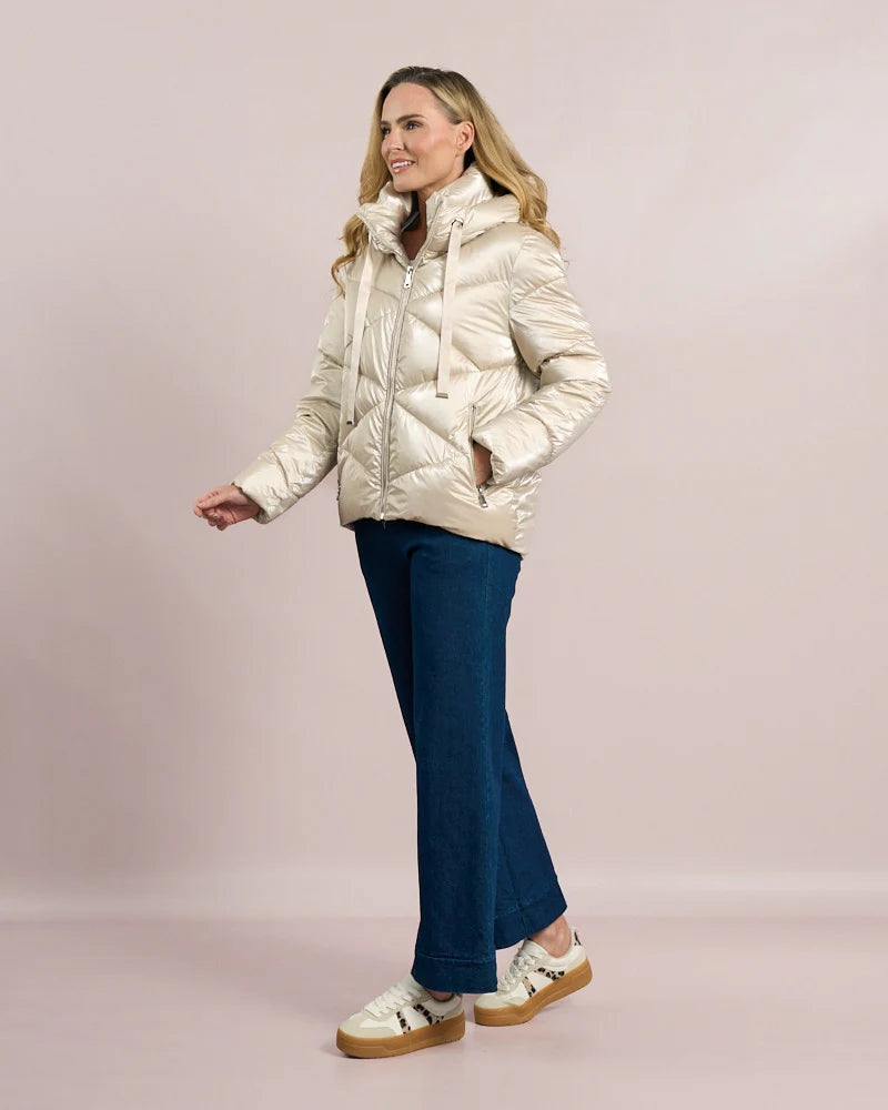 Wet Look Hooded Jacket