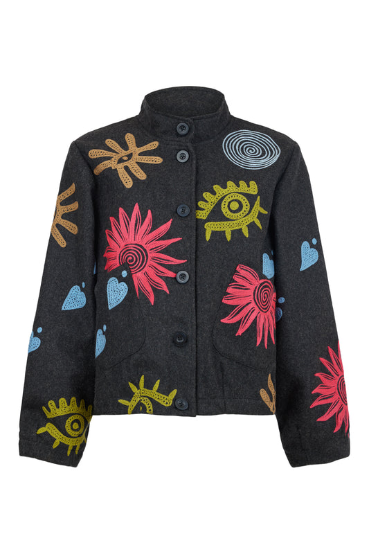 Grey Pattern Jacket