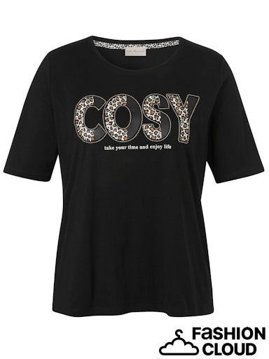 Black Print T-Shirt