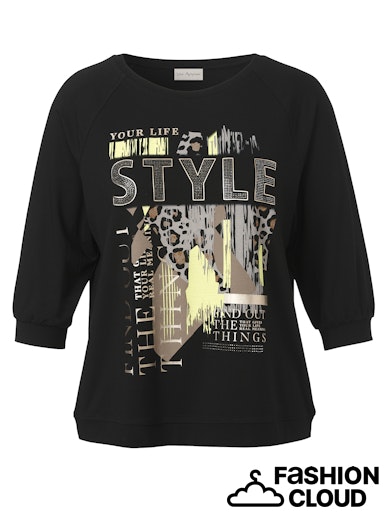 Black Print Blouse