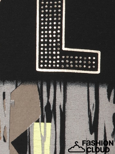 Black Print Blouse