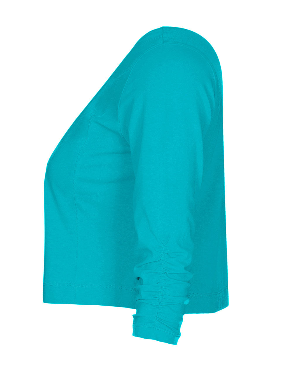 Stretch Cardigan - Aqua & White