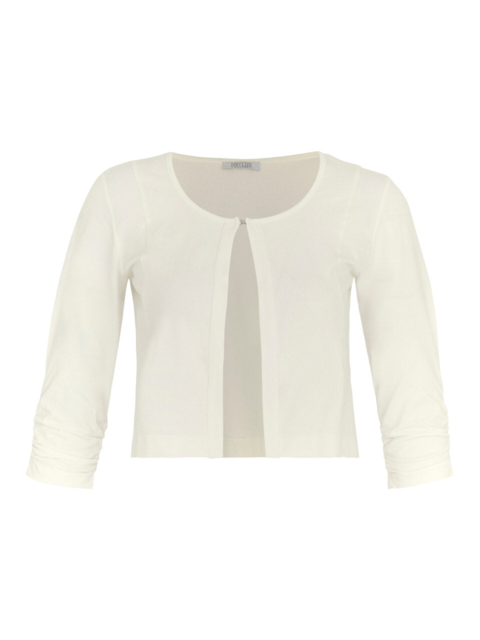 Stretch Cardigan - Aqua & White