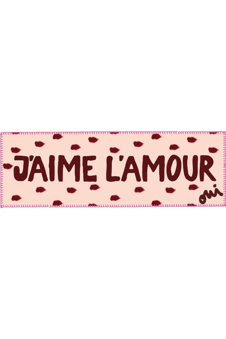Oui Rose Patterned Scarf