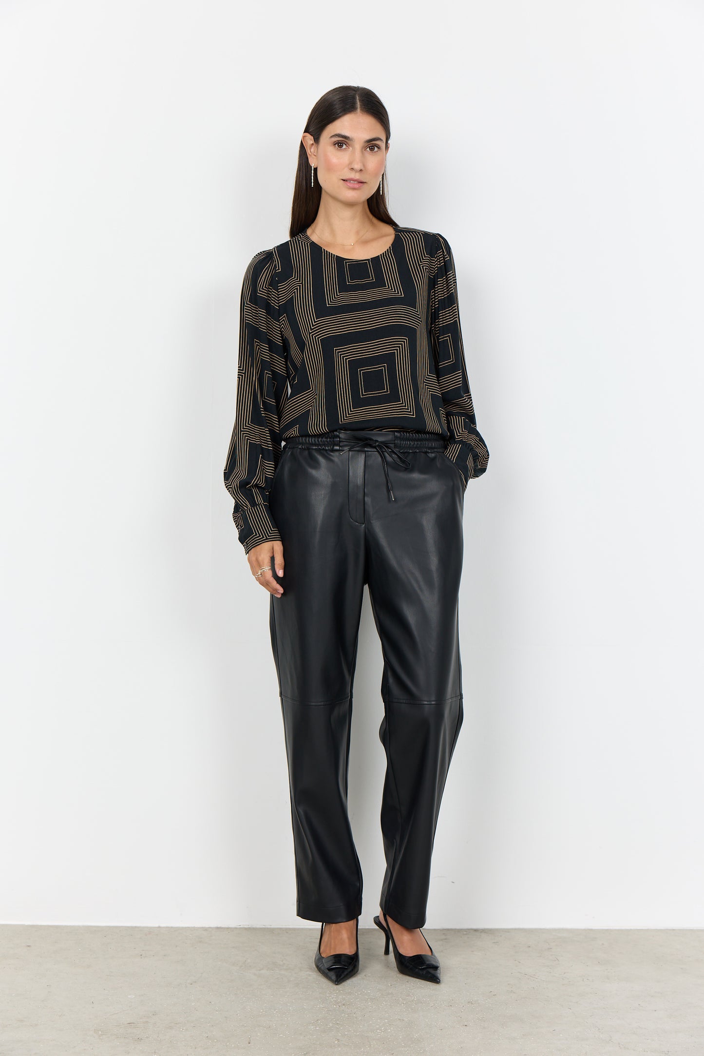 Beckie 19-C Pleather Trousers