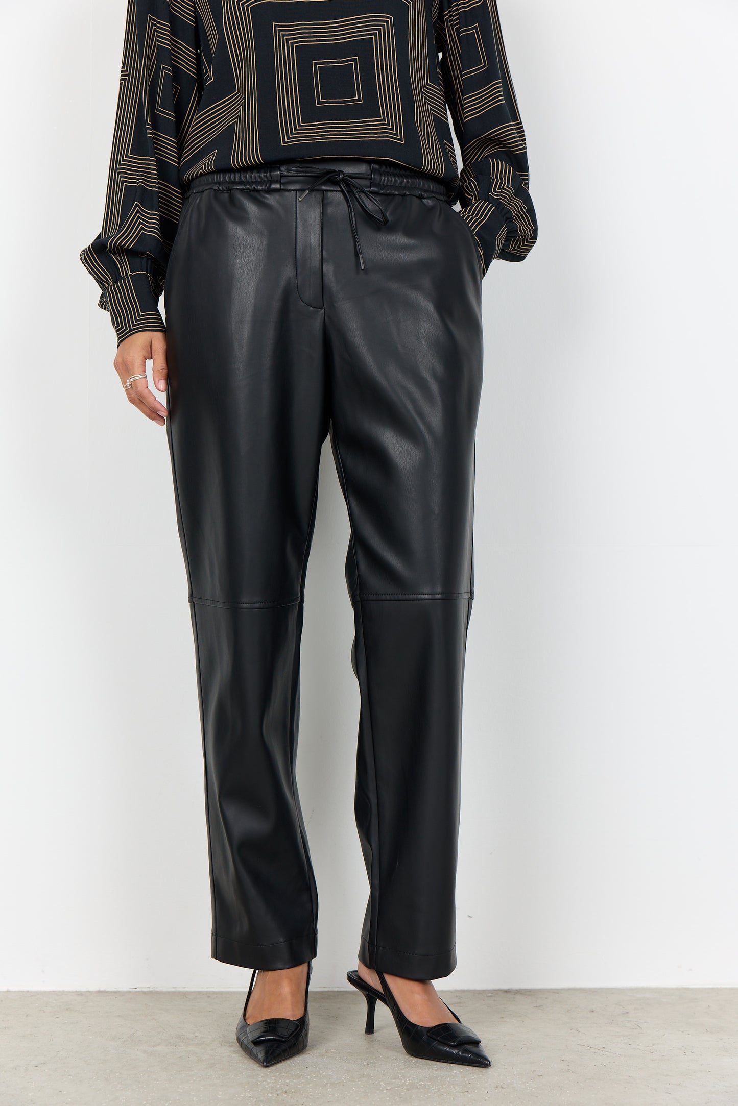 Beckie 19-C Pleather Trousers