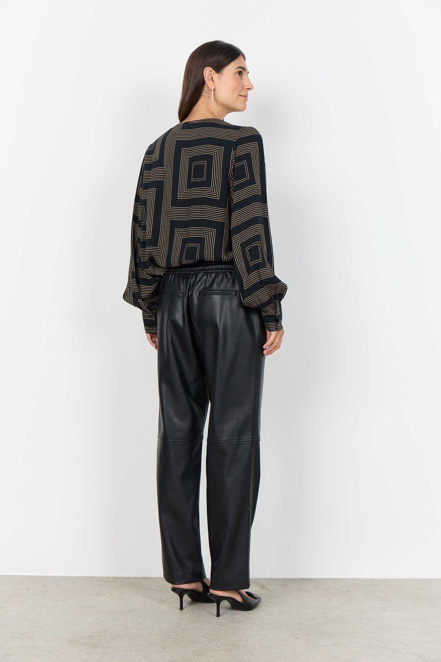 Beckie 19-C Pleather Trousers