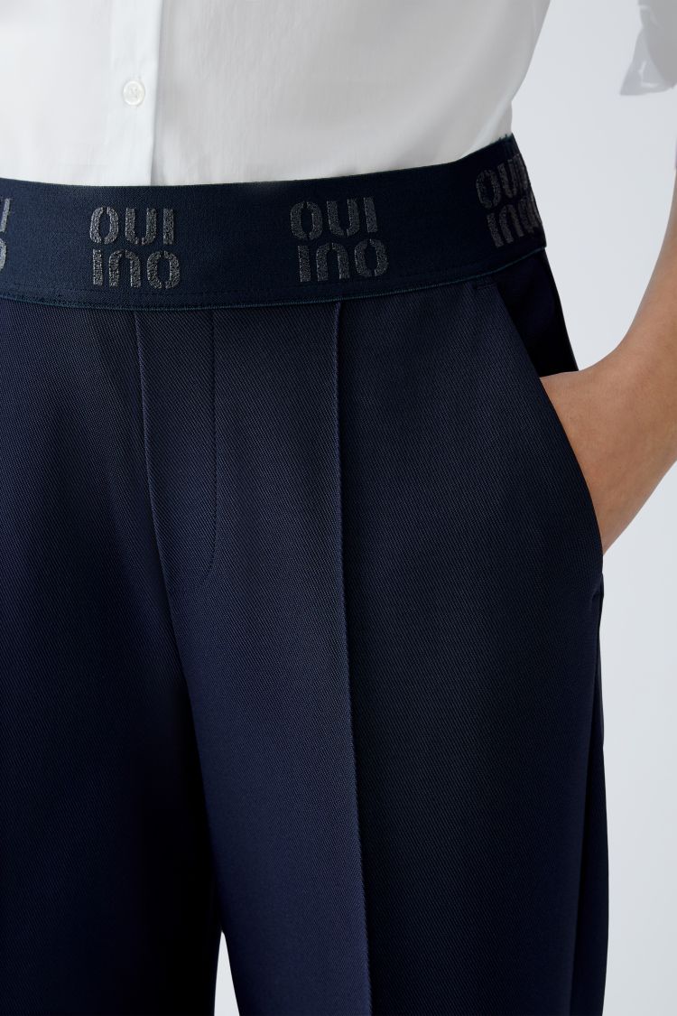 Navy Culotte Trousers