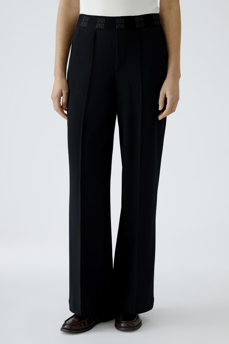 Black Wide Leg Trousers