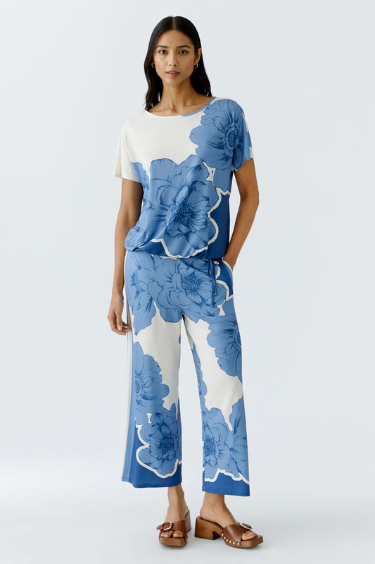 Floral Print Palazzo Trousers