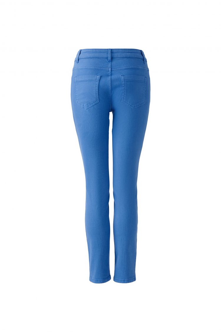 Baxtor Cropped Jeggings - Blue & Fungi