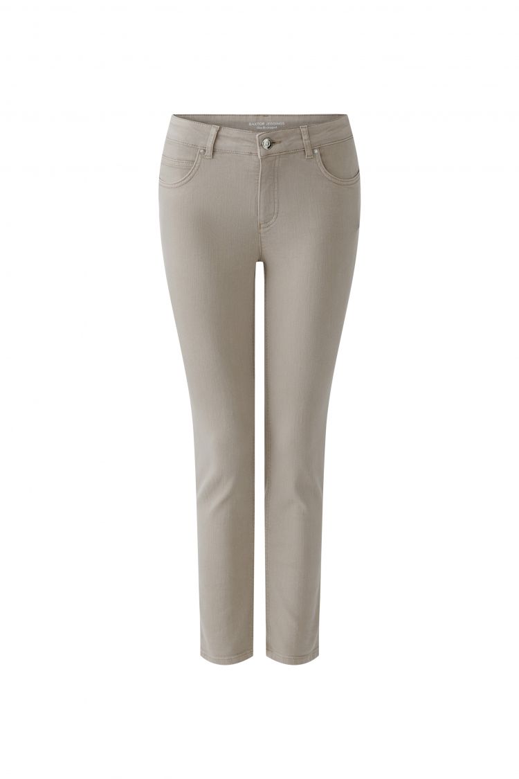 Baxtor Cropped Jeggings - Blue & Fungi