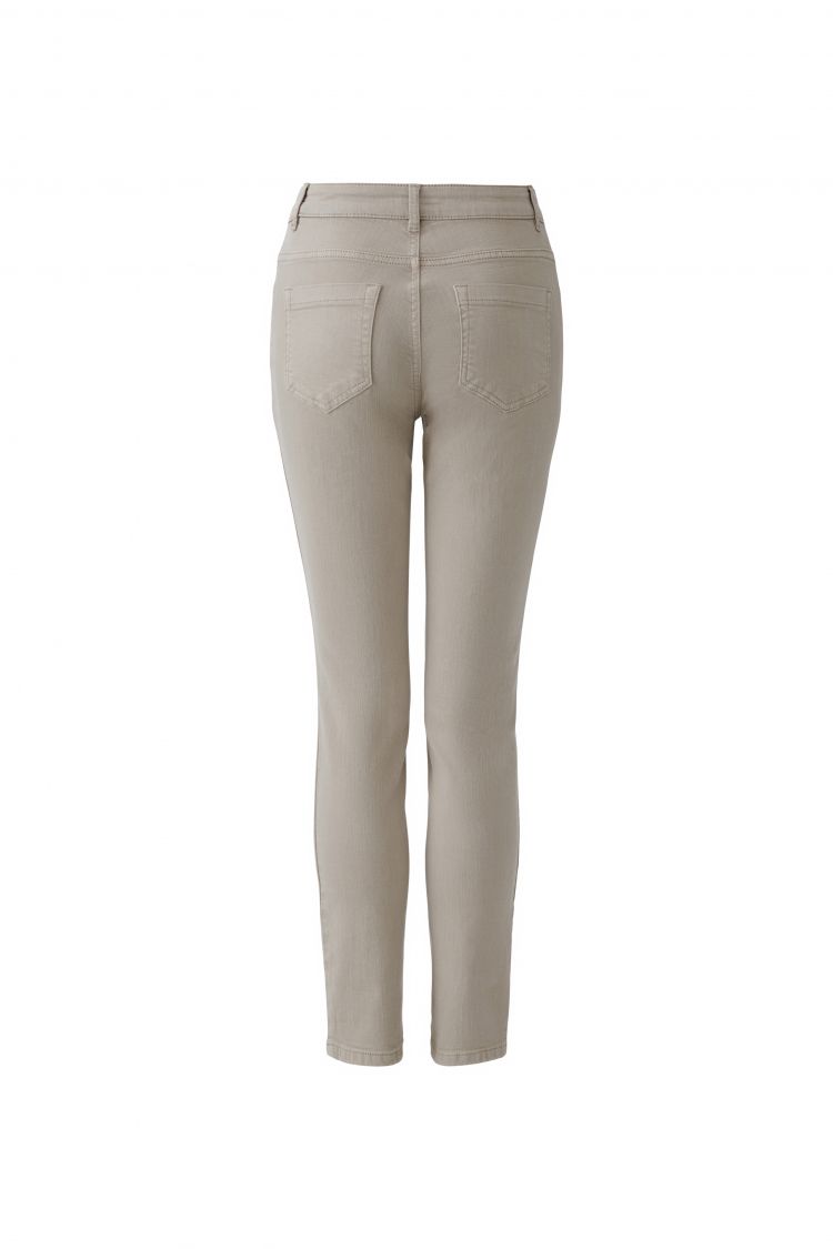 Baxtor Cropped Jeggings - Blue & Fungi