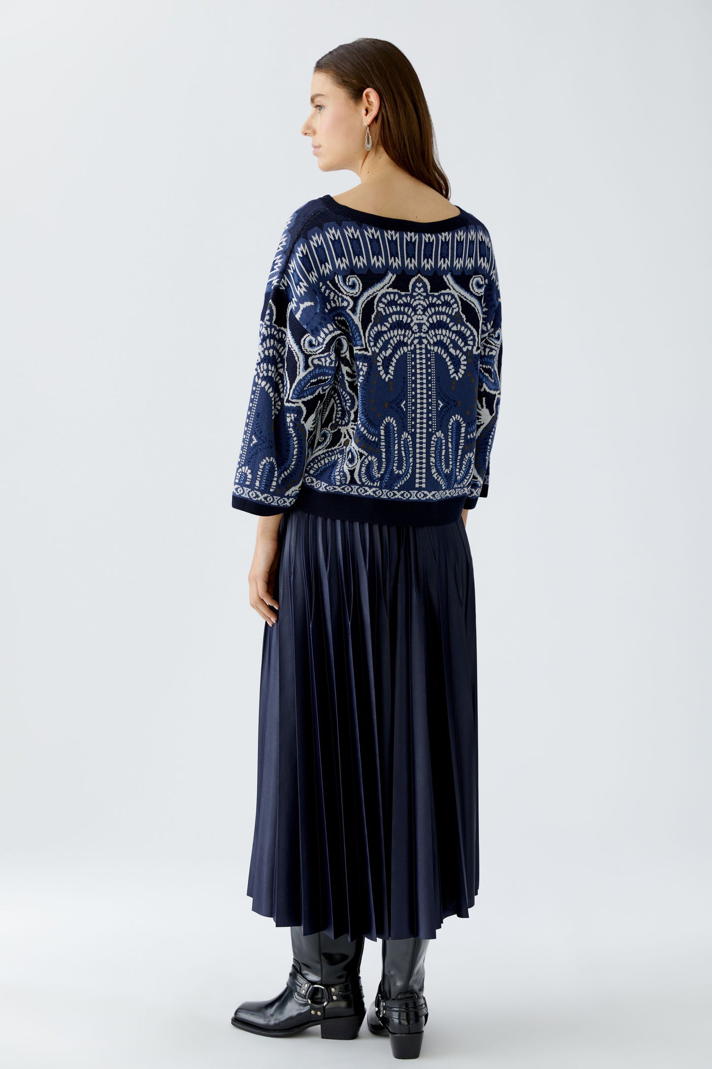 Navy Pattern Jumper