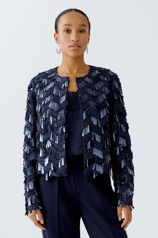 Navy Sequin Jacket