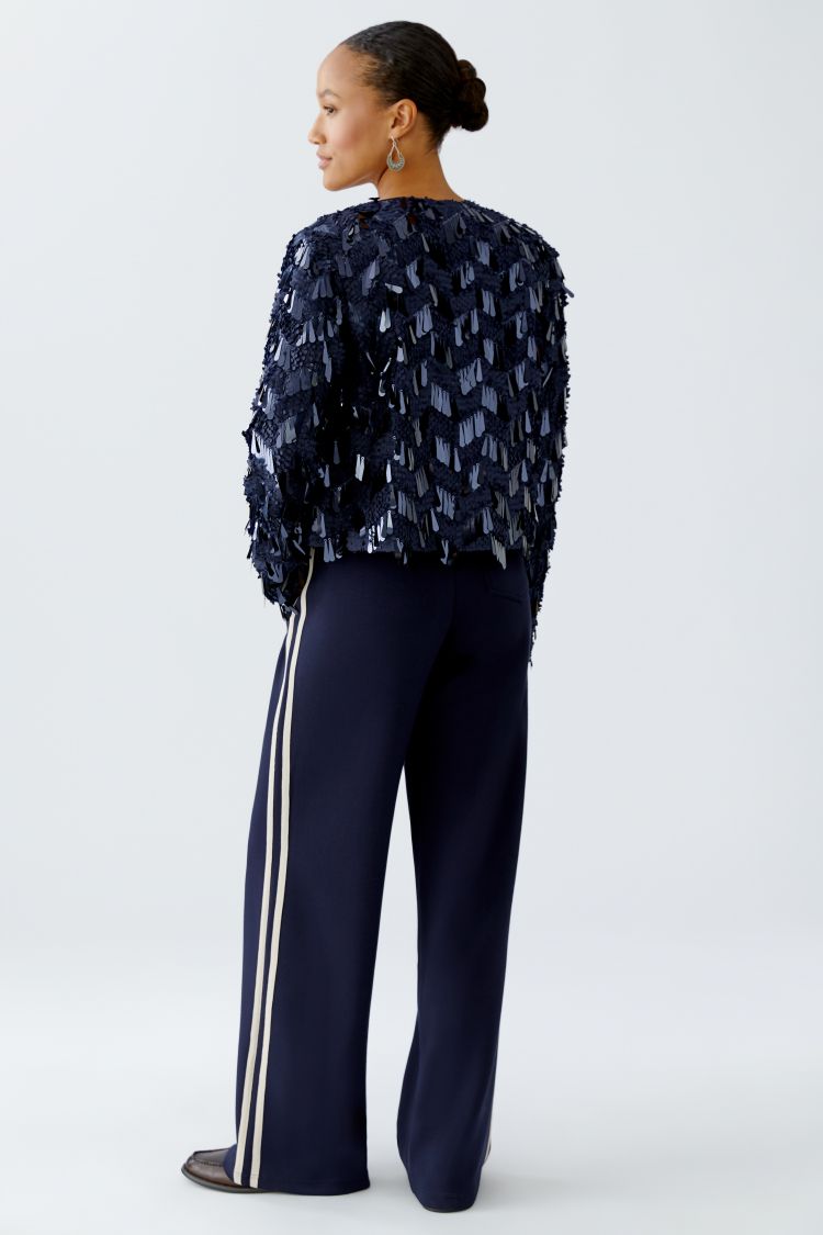 Navy Sequin Jacket
