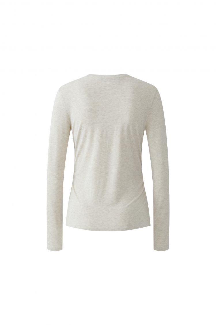 Beige Long Sleeve Top