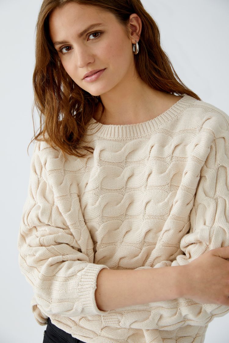 Sirah Jumper in Grey, Blue & Bramble Berry