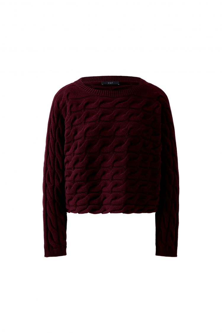 Sirah Jumper in Grey, Blue & Bramble Berry