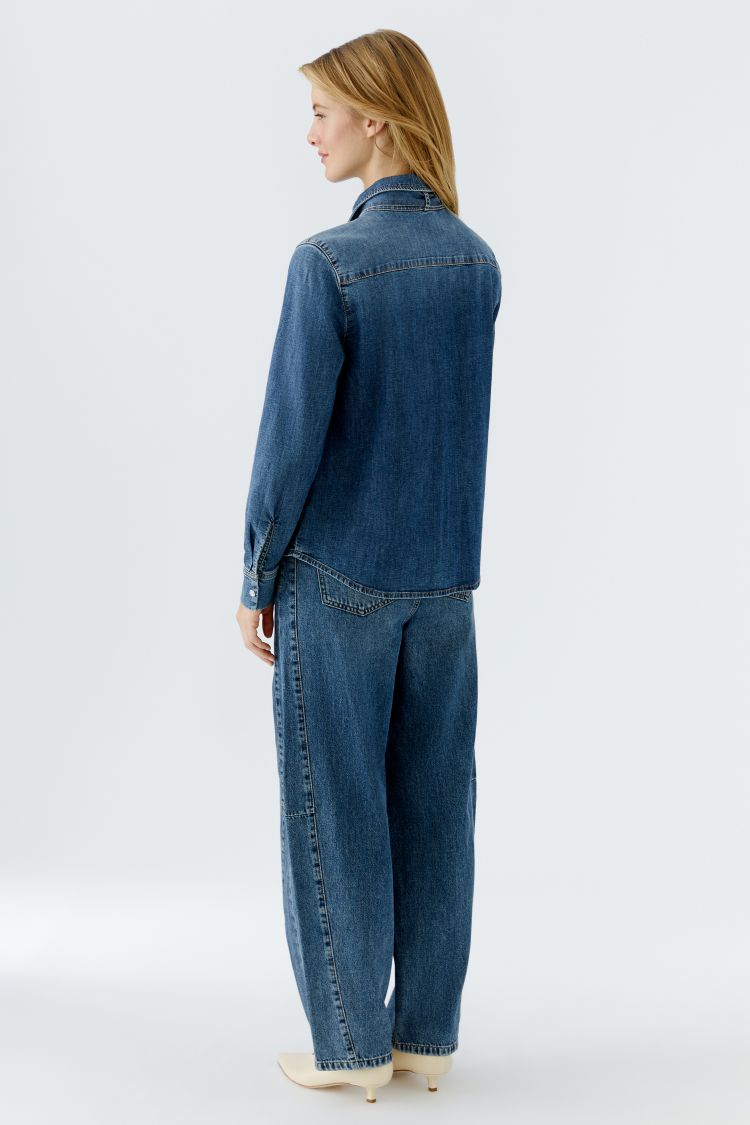 Denim Pussybow Shirt