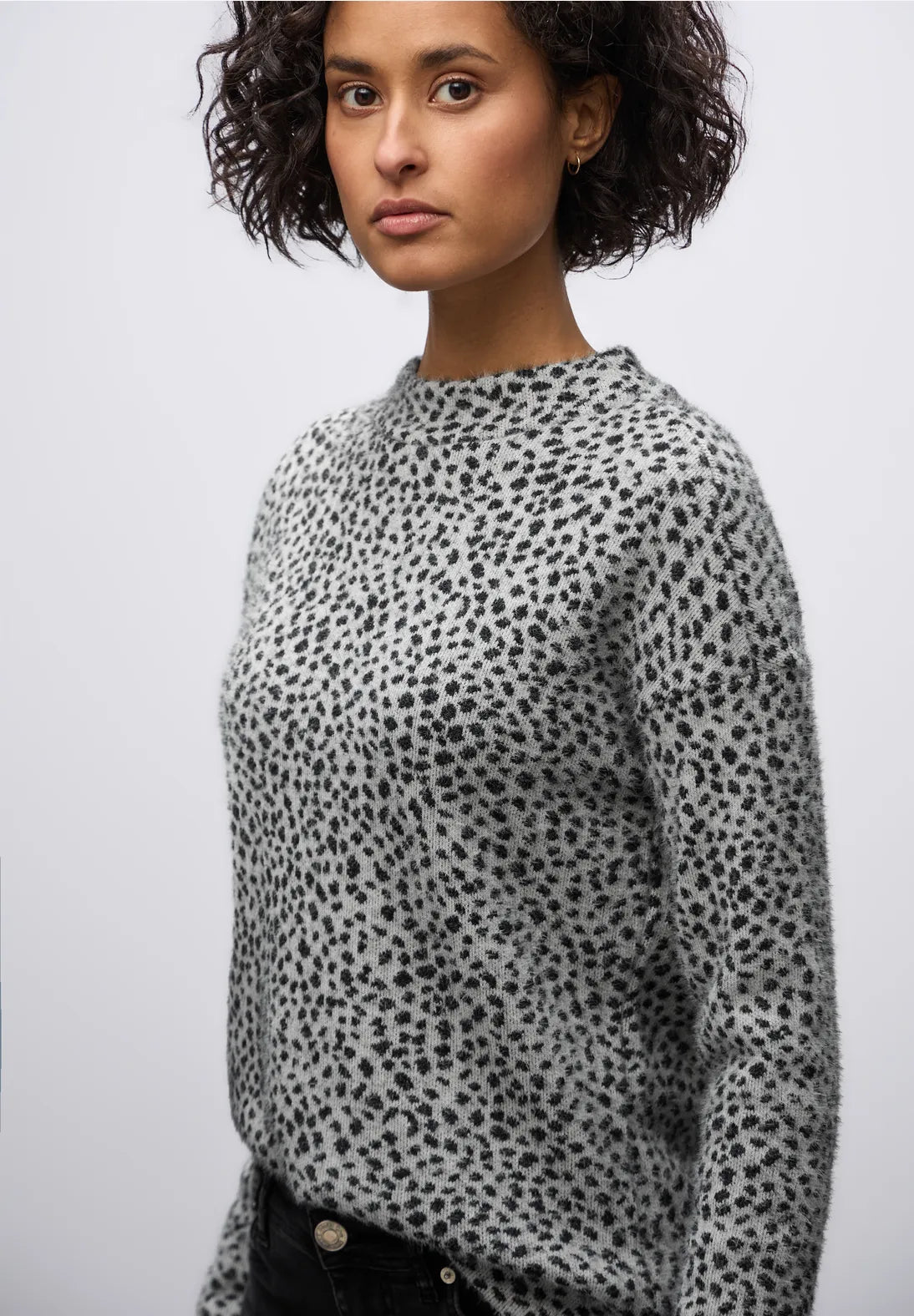 Leopard Print Turtleneck