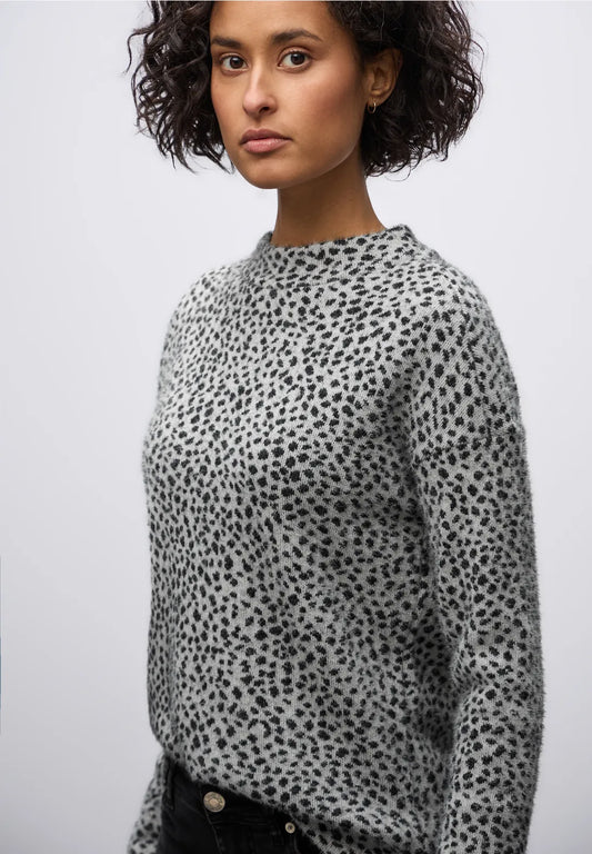 Leopard Print Turtleneck
