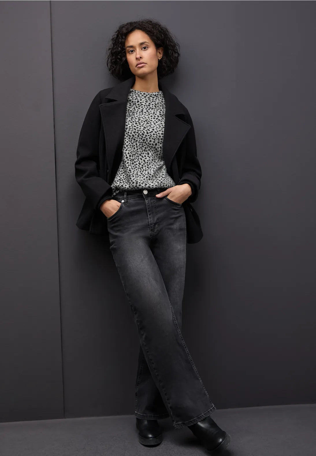 Leopard Print Turtleneck