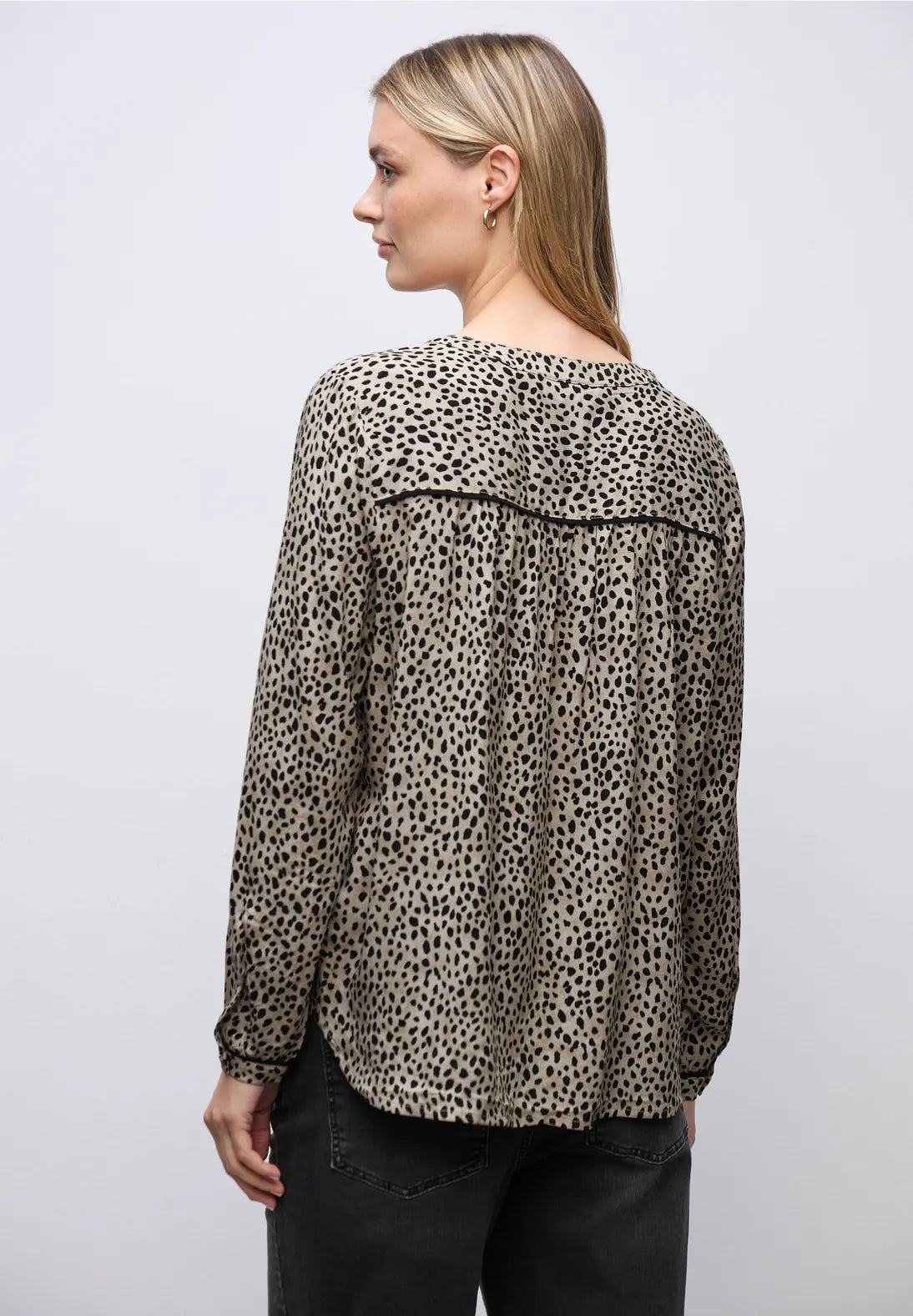 Leopard Button Blouse
