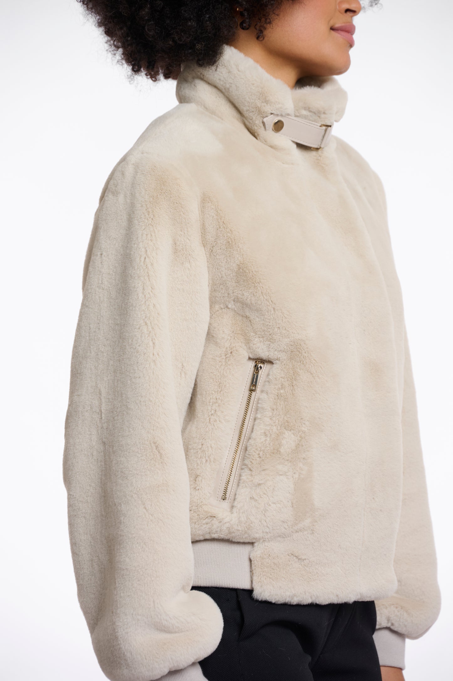 Ambra Short Faux Fur Jacket