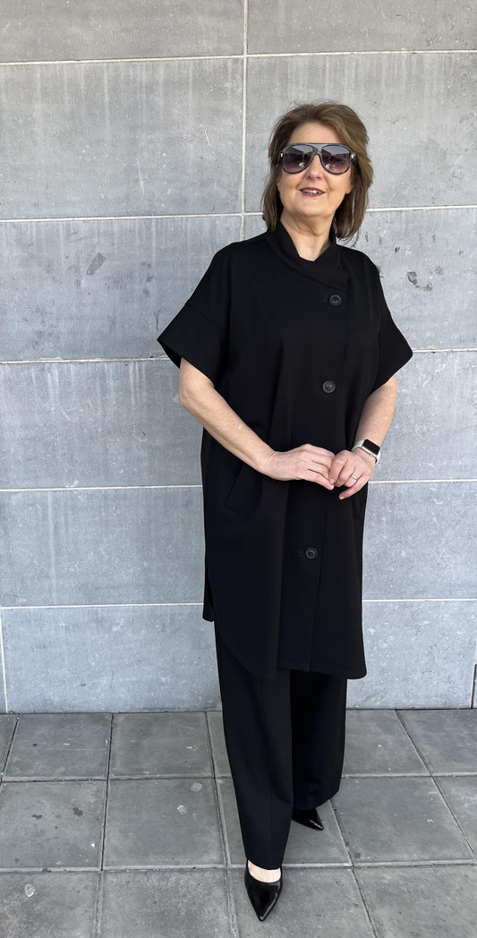 Longline Jacket - Black