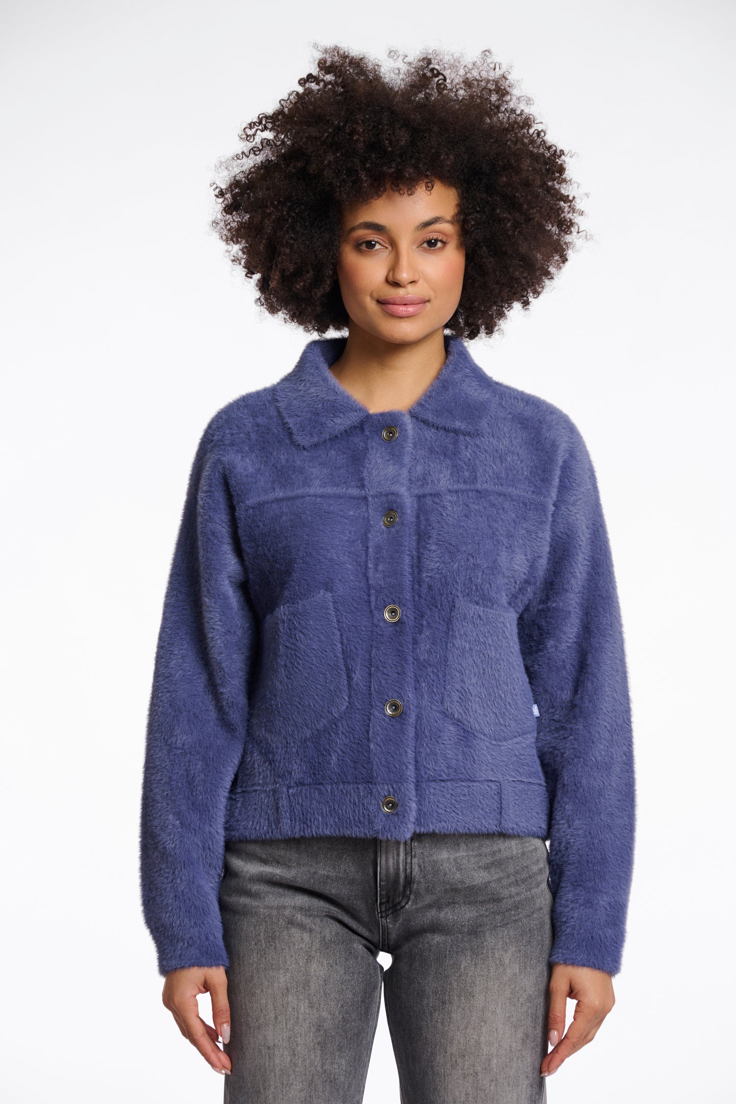 Bubbly Jacket - Blue, Mauve & Playground