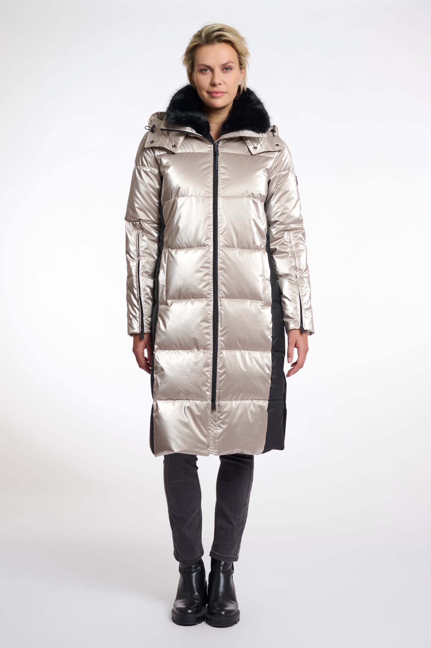 Ciara Long Metallic Coat