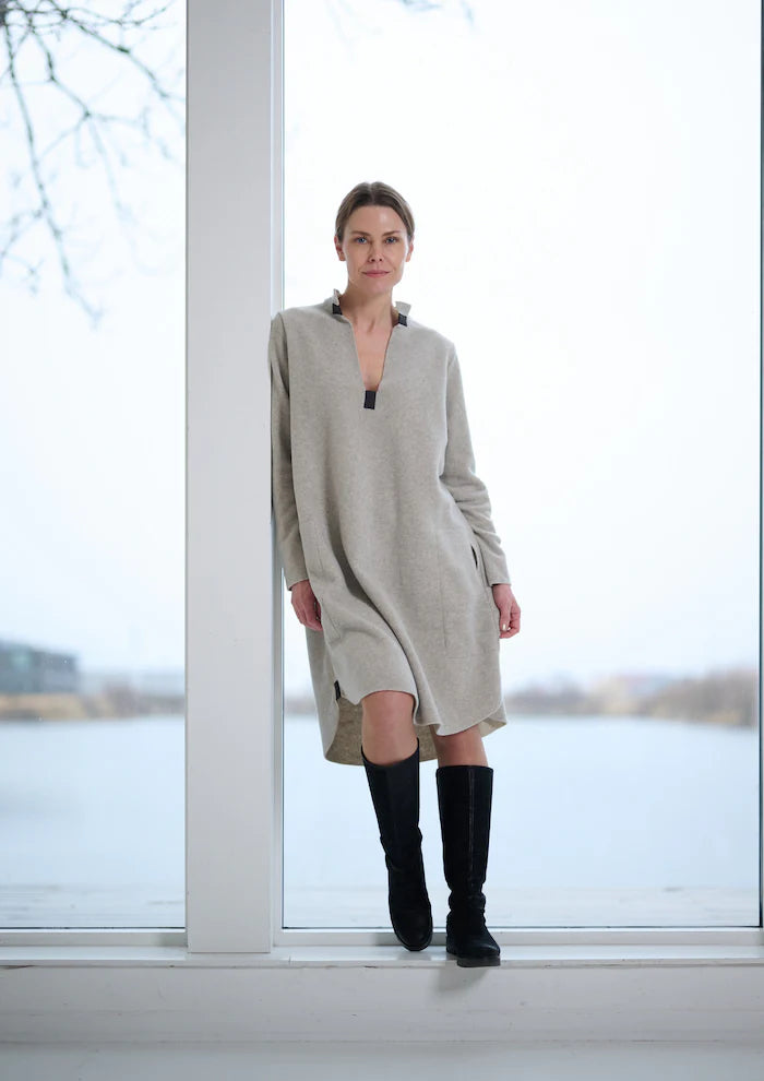 Henriette Dress in Sand