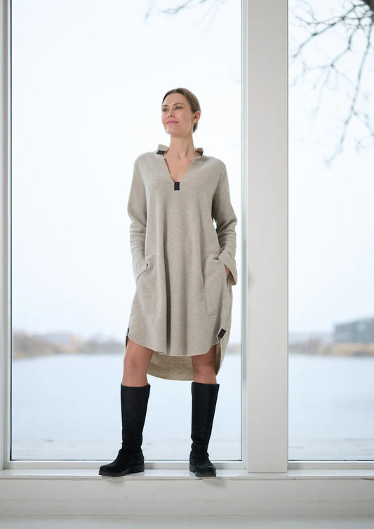 Henriette Dress in Sand