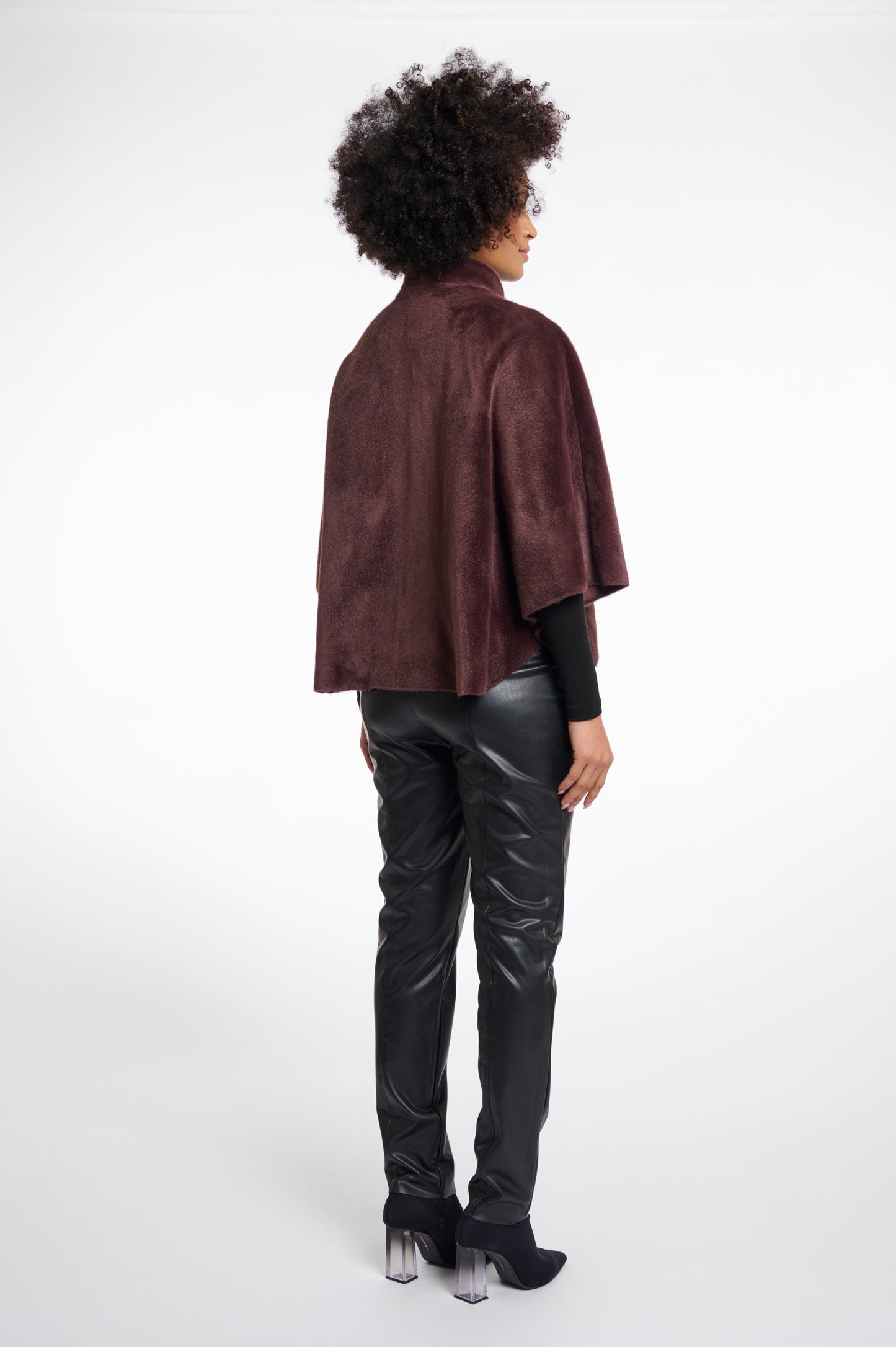 Dewi Faux Fur Cape