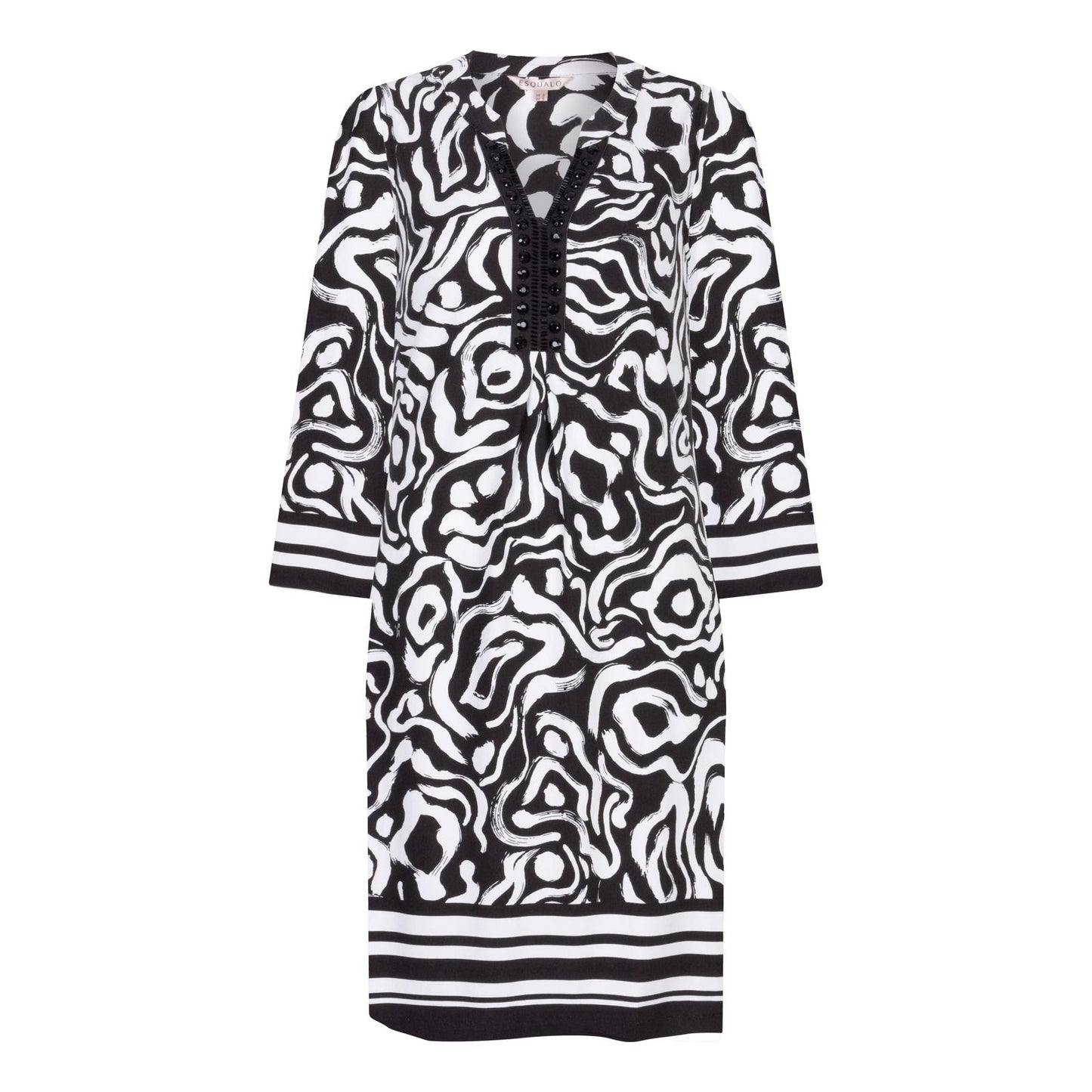 Black & White Print Dress