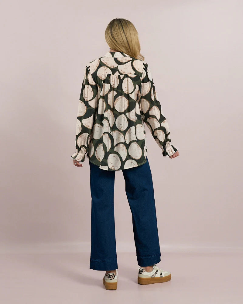 Circle Print Blouse