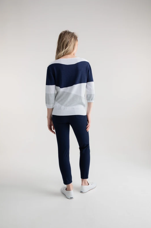 Block Knit Sweater