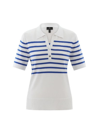 Marble Short Sleeve Stripe Top