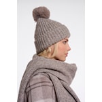 Rino & Pelle Nancy Toffee Knit Bobble Hat