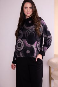 LONG SLEEVE HIGH NECK TOP