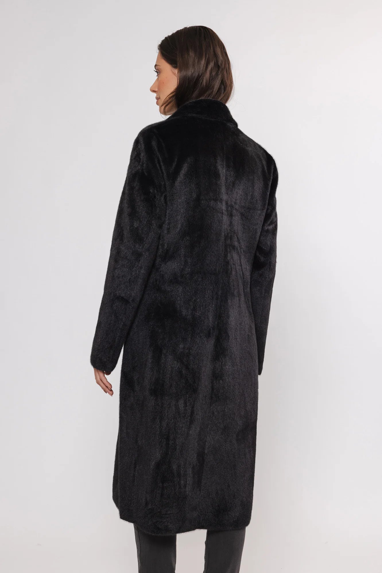 Saami Single Breast Fur Jacket