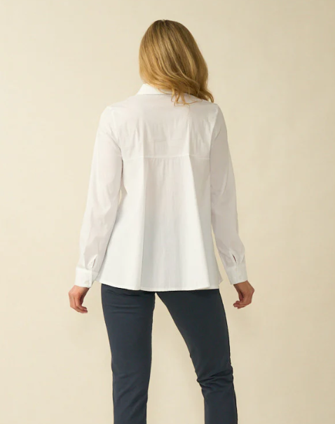 White Peplum Shirt