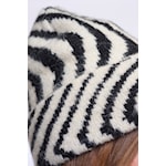 Rino & Pelle Vlora Zebra Print Knit Hat