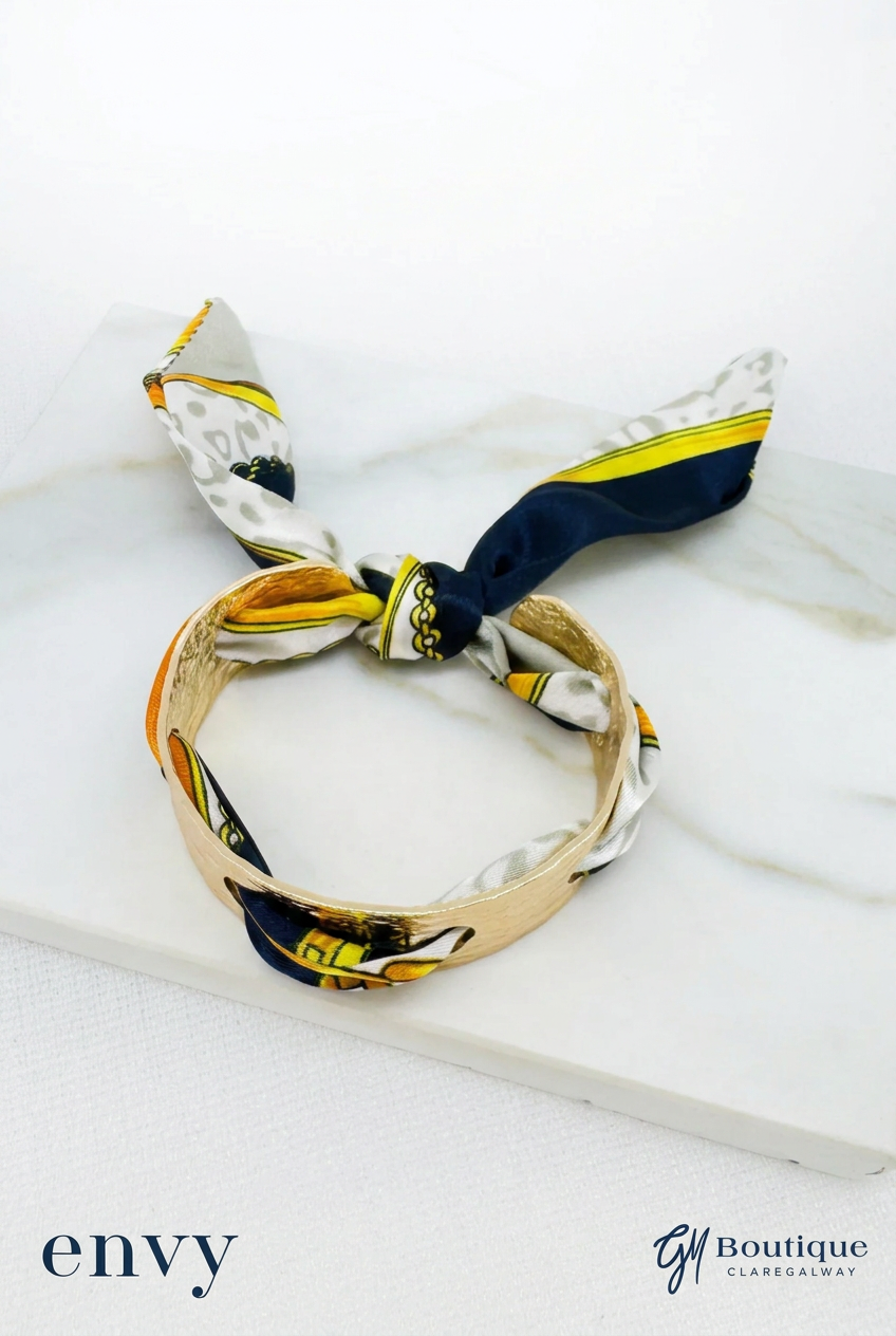 Envy Gold-Tone Scarf Cuff Bracelet