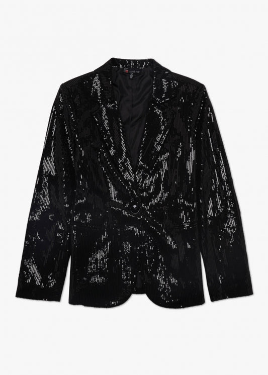Black Sequin Blazer